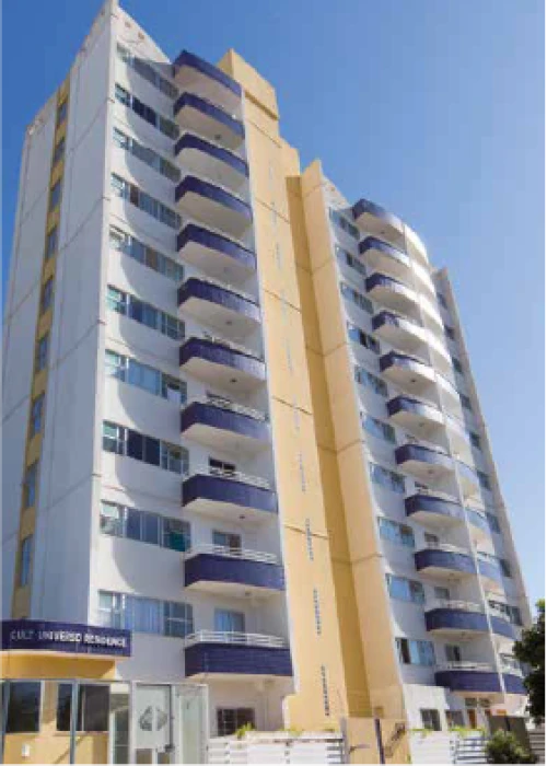 Fachada do Cult Universo Residence