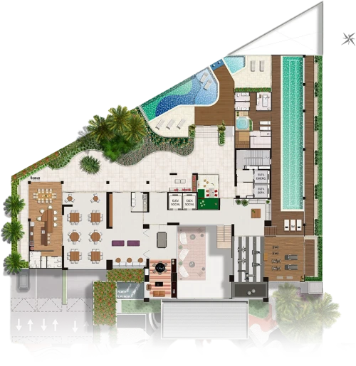 Planta Mezanino do Kingdom Park Residence