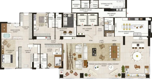 Planta padrão do Kingdom Park Residence